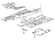 Cadillac Underbody Splash Shield Diagram - 84581750