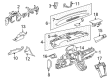 Cadillac Escalade Dash Panel Vent Portion Covers Diagram - 22845832