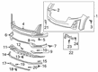 Cadillac Bumper Cover Diagram - 84772468