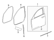 Cadillac ATS Door Seal Diagram - 22985614
