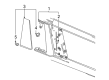 Cadillac Escalade ESV Door Moldings Diagram - 86814811
