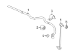 Saturn Sway Bar Link Bushing Diagram - 15820164