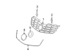 Cadillac DTS Grille Diagram - 19152602