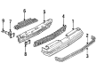 Chevy Monte Carlo Bumper Cover Diagram - 16504979