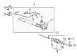 Chevy Camaro Rack And Pinion Diagram - 22930456