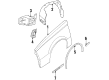 Oldsmobile Fender Diagram - 22538046