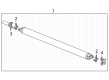Chevy Silverado 3500 HD Drive Shaft Diagram - 87821402