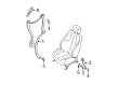 Pontiac Sunfire Seat Belt Diagram - 88893506