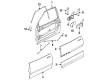 Saturn SW2 Car Mirror Diagram - 21096099