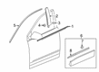 Cadillac XT6 Door Moldings Diagram - 84785121