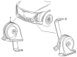 Cadillac OPTIQ Horn Diagram - 86557247