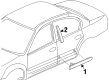 Chevy Malibu Door Moldings Diagram - 22594617
