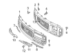 GMC Savana 2500 Grille Diagram - 15037244