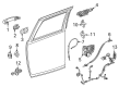 GMC Yukon XL Door Latch Cable Diagram - 23506190