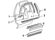 Oldsmobile 98 Weather Strip Diagram - 25614737