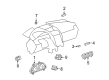 Saturn Outlook Speedometer Diagram - 23161125
