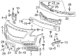 Cadillac CT6 Bumper Cover Diagram - 84227265