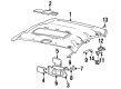 Oldsmobile Sun Visor Diagram - 88954932
