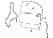 Pontiac Door Seal Diagram - 25606131
