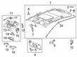 Chevy Spark Sun Visor Diagram - 94556835