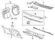 Cadillac XTS Air Deflector Diagram - 23207782