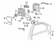 Chevy Silverado 3500 HD Mirror Actuator Diagram - 84468959