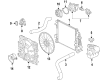 Cadillac CTS Cooling Fan Assembly Diagram - 22800706