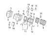Cadillac SRX Seat Covers Diagram - 88994502