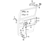 Chevy G20 Interior Door Handle Diagram - 14061729