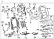 Chevy Camaro Seat Cushion Diagram - 84427087