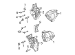 Chevy Silverado 3500 HD Alternator Bracket Diagram - 98023014