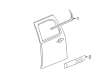 Chevy Silverado 1500 Door Moldings Diagram - 22760308