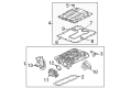 Chevy Silverado 2500 HD Throttle Body Gasket Diagram - 12639086