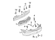 Pontiac Sunfire Bumper Cover Diagram - 12335591
