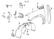 GMC Sierra 3500 HD Fender Splash Shield Diagram - 85653506