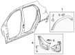 Chevy Trax Mud Flaps Diagram - 95918834