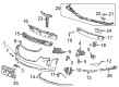 Cadillac CT4 Air Deflector Diagram - 84667808