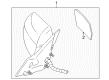 Cadillac SRX Car Mirror Diagram - 15932348
