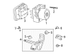 Cadillac ABS Pump And Motor Assembly Diagram - 23320967