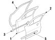 Pontiac Grand Prix Weather Strip Diagram - 10409206