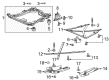 Chevy Equinox EV Bed Mounting Hardware Diagram - 11515776