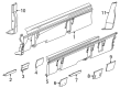 Chevy Silverado EV Door Moldings Diagram - 85634217