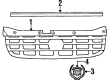 Cadillac Catera Grille Diagram - 9193491