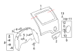 Chevy Fuel Door Hinge Diagram - 15940680