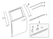 Chevy Suburban Door Moldings Diagram - 23227742