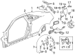 Cadillac Fuel Door Diagram - 22773108