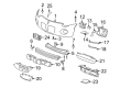 Pontiac Bumper Cover Diagram - 89025064