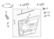 Pontiac Interior Door Handle Diagram - 88970370