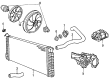 Cadillac Cooling Fan Assembly Diagram - 22126185