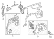 Chevy Traverse Limited Fender Splash Shield Diagram - 26546279